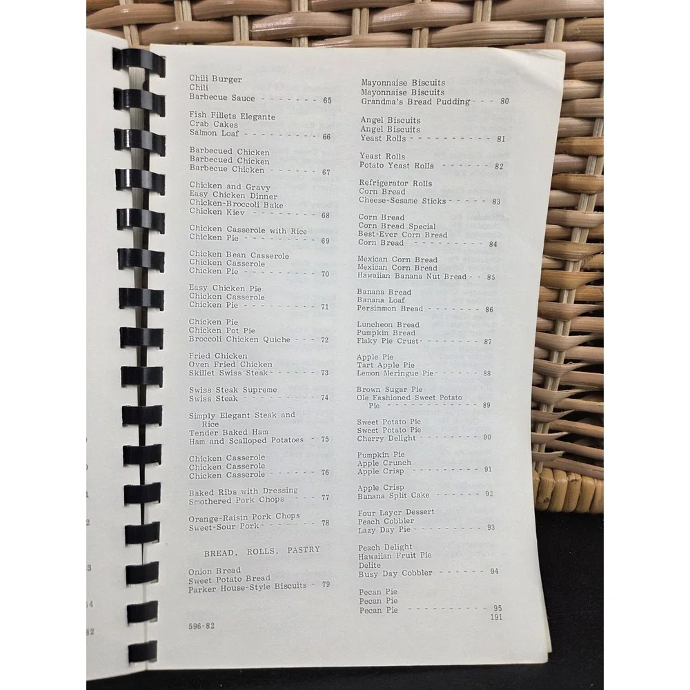 Love Joy United Methodist Church Cookbook Recile Book 1982 Troy, NC